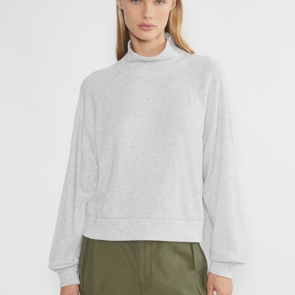 Aritzia Waffle Mockneck Sweater NWOT, Sold Out on Website